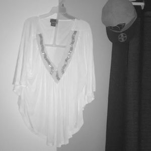 White casual dress shirt